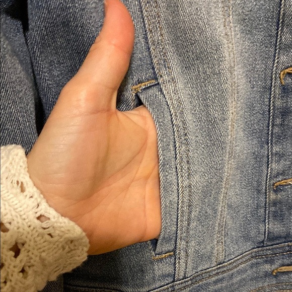 Dollhouse Blue Denim Jean Jacket Distressed - Picture 6 of 12